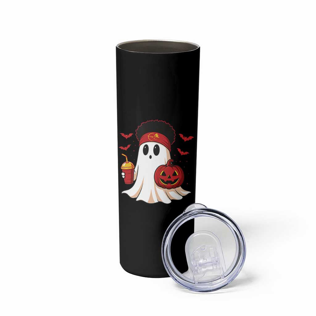 Halloween Chiefs Ghost Skinny Tumbler Pumpkin Ghost Costume - Wonder Print Shop