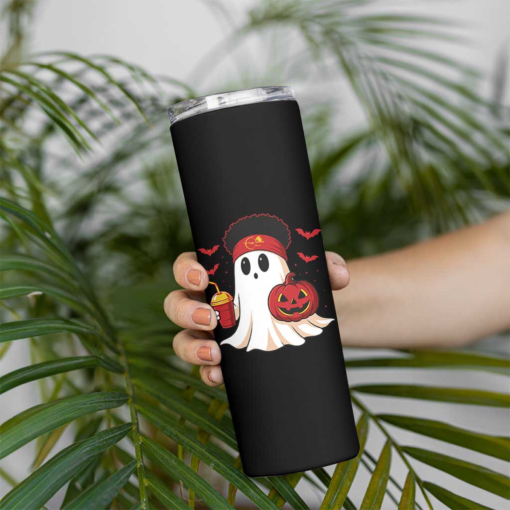 Halloween Chiefs Ghost Skinny Tumbler Pumpkin Ghost Costume - Wonder Print Shop
