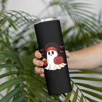 Halloween Chiefs Ghost Skinny Tumbler Pumpkin Ghost Costume - Wonder Print Shop