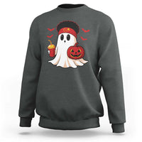 Halloween Chiefs Ghost Sweatshirt Pumpkin Ghost Costume - Wonder Print Shop