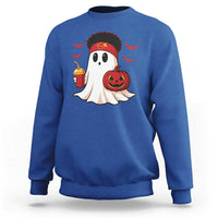 Halloween Chiefs Ghost Sweatshirt Pumpkin Ghost Costume - Wonder Print Shop