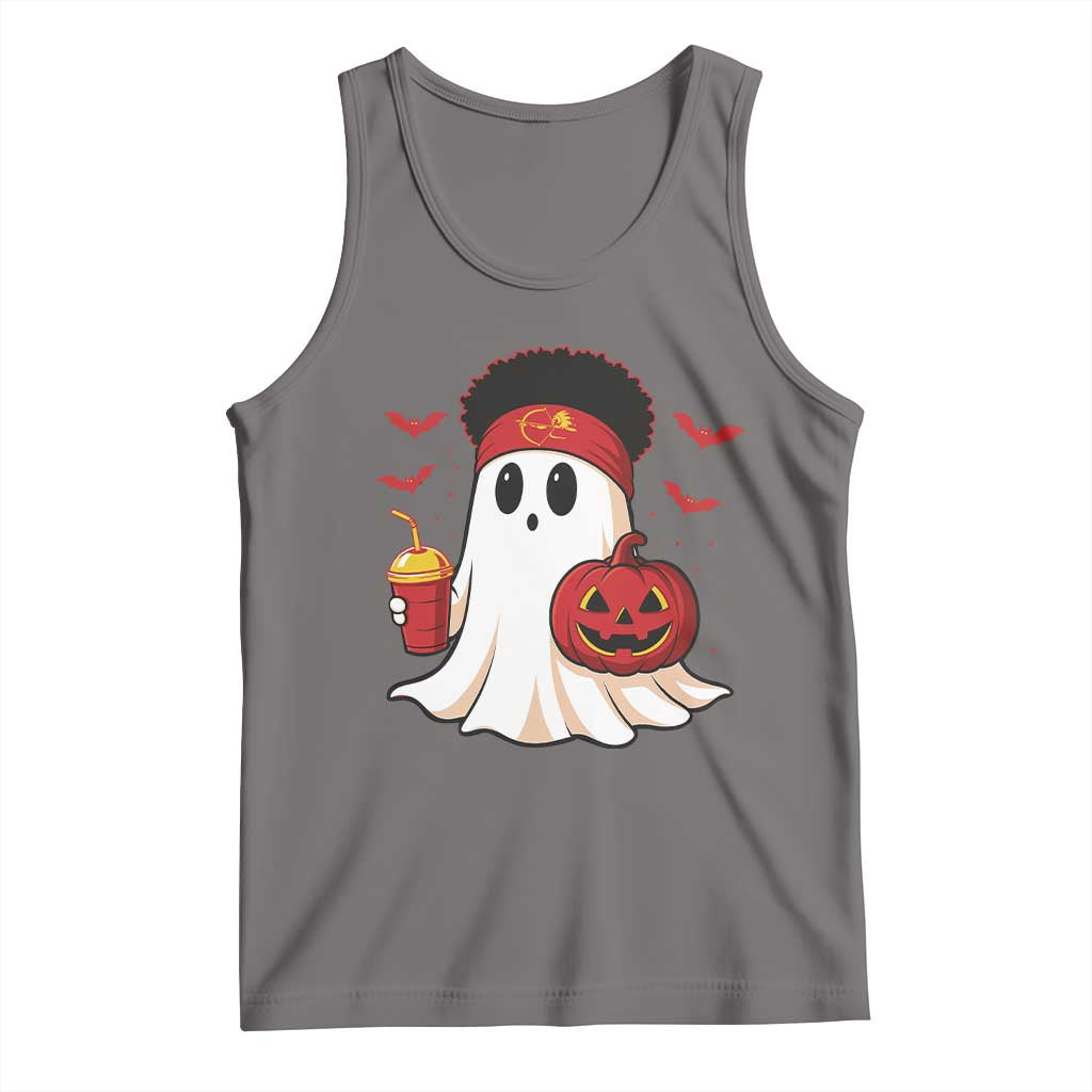 Halloween Chiefs Ghost Tank Top Pumpkin Ghost Costume - Wonder Print Shop