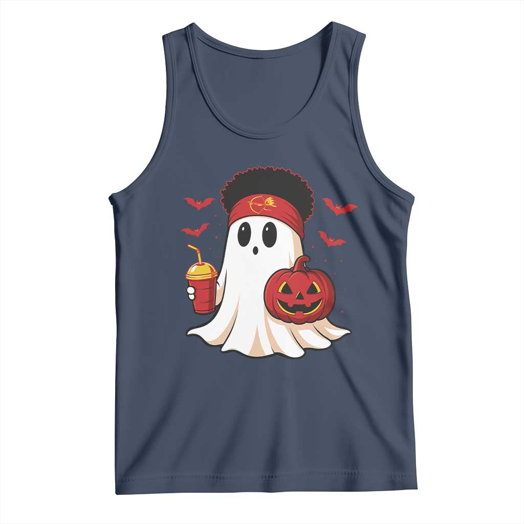 Halloween Chiefs Ghost Tank Top Pumpkin Ghost Costume - Wonder Print Shop