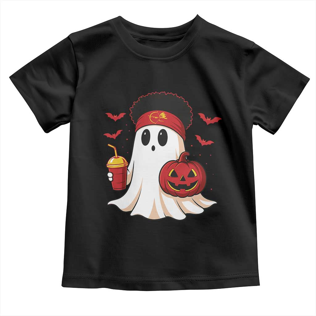 Halloween Chiefs Ghost Toddler T Shirt Pumpkin Ghost Costume - Wonder Print Shop