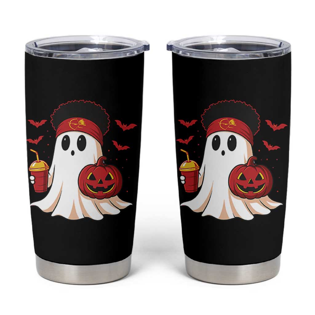 Halloween Chiefs Ghost Tumbler Cup Pumpkin Ghost Costume - Wonder Print Shop
