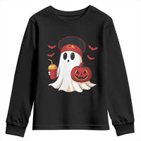 Halloween Chiefs Ghost Youth Sweatshirt Pumpkin Ghost Costume - Wonder Print Shop