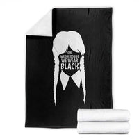 On Wednesdays We Wear Black Throw Blanket Goth Halloween - Wonder Print Shop