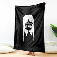 On Wednesdays We Wear Black Throw Blanket Goth Halloween - Wonder Print Shop