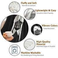 On Wednesdays We Wear Black Throw Blanket Goth Halloween - Wonder Print Shop