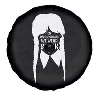 On Wednesdays We Wear Black Spare Tire Cover Goth Halloween - Wonder Print Shop
