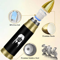 On Wednesdays We Wear Black Bullet Tumbler Goth Halloween - Wonder Print Shop