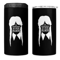 On Wednesdays We Wear Black 4 in 1 Can Cooler Tumbler Goth Halloween - Wonder Print Shop