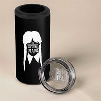 On Wednesdays We Wear Black 4 in 1 Can Cooler Tumbler Goth Halloween - Wonder Print Shop