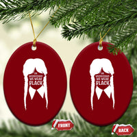 On Wednesdays We Wear Black Ceramic Ornament Goth Halloween - Wonder Print Shop