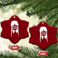 On Wednesdays We Wear Black Ceramic Ornament Goth Halloween - Wonder Print Shop