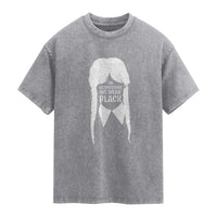 On Wednesdays We Wear Black Washed Cotton T-Shirt Goth Halloween