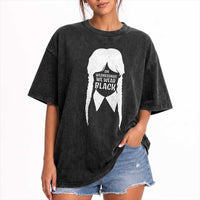 On Wednesdays We Wear Black Washed Cotton T-Shirt Goth Halloween