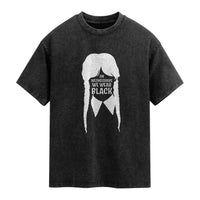 On Wednesdays We Wear Black Washed Cotton T-Shirt Goth Halloween