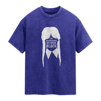 On Wednesdays We Wear Black Washed Cotton T-Shirt Goth Halloween