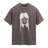 On Wednesdays We Wear Black Washed Cotton T-Shirt Goth Halloween