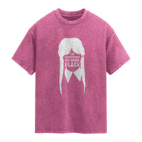 On Wednesdays We Wear Black Washed Cotton T-Shirt Goth Halloween
