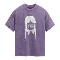 On Wednesdays We Wear Black Washed Cotton T-Shirt Goth Halloween