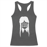 On Wednesdays We Wear Black Racerback Tank Top Goth Halloween - Wonder Print Shop