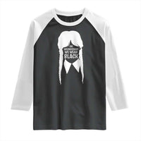 On Wednesdays We Wear Black Raglan Shirt Goth Halloween - Wonder Print Shop