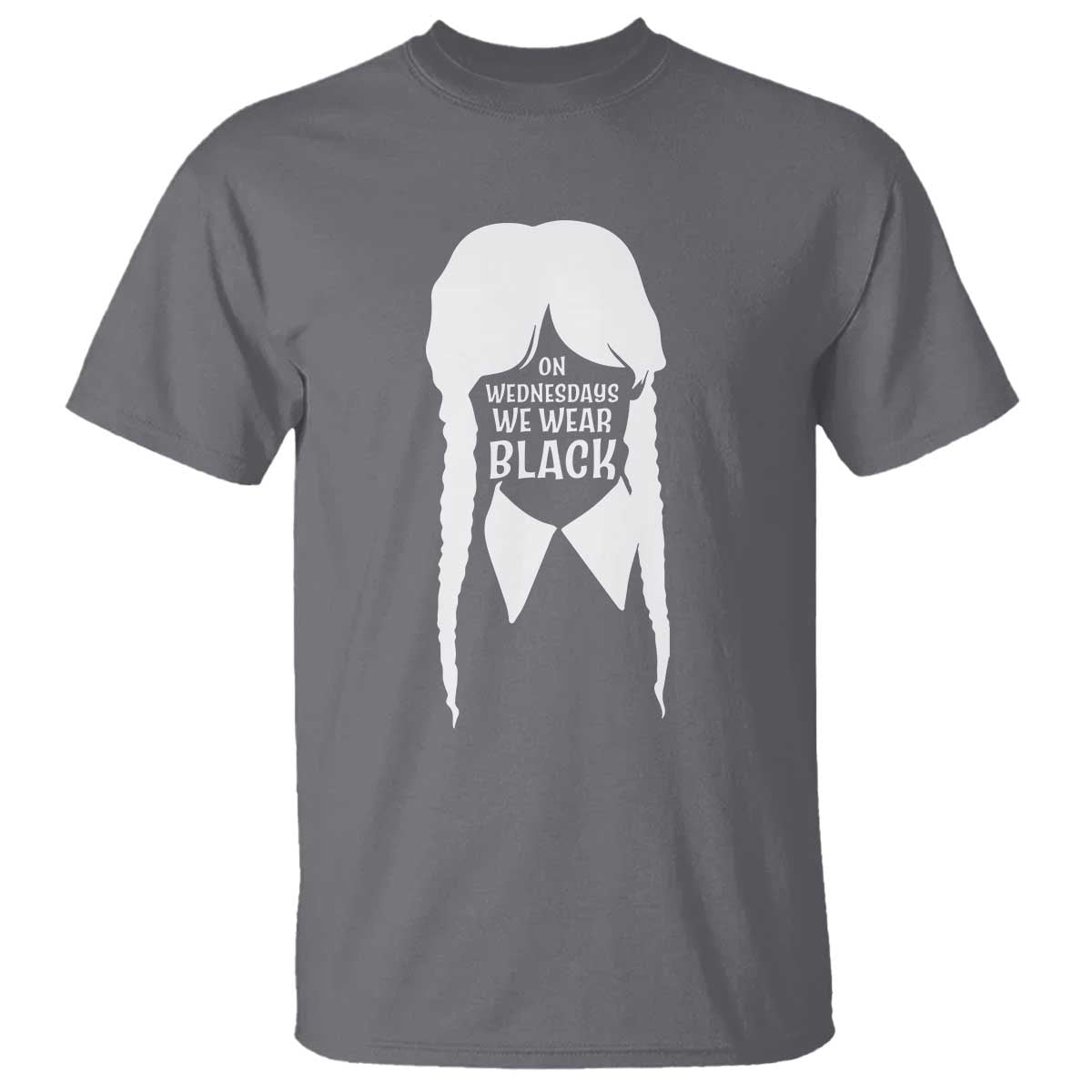 On Wednesdays We Wear Black T Shirt Goth Halloween - Wonder Print Shop