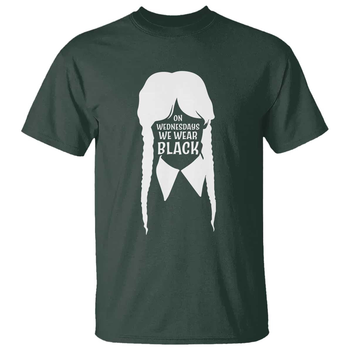 On Wednesdays We Wear Black T Shirt Goth Halloween - Wonder Print Shop