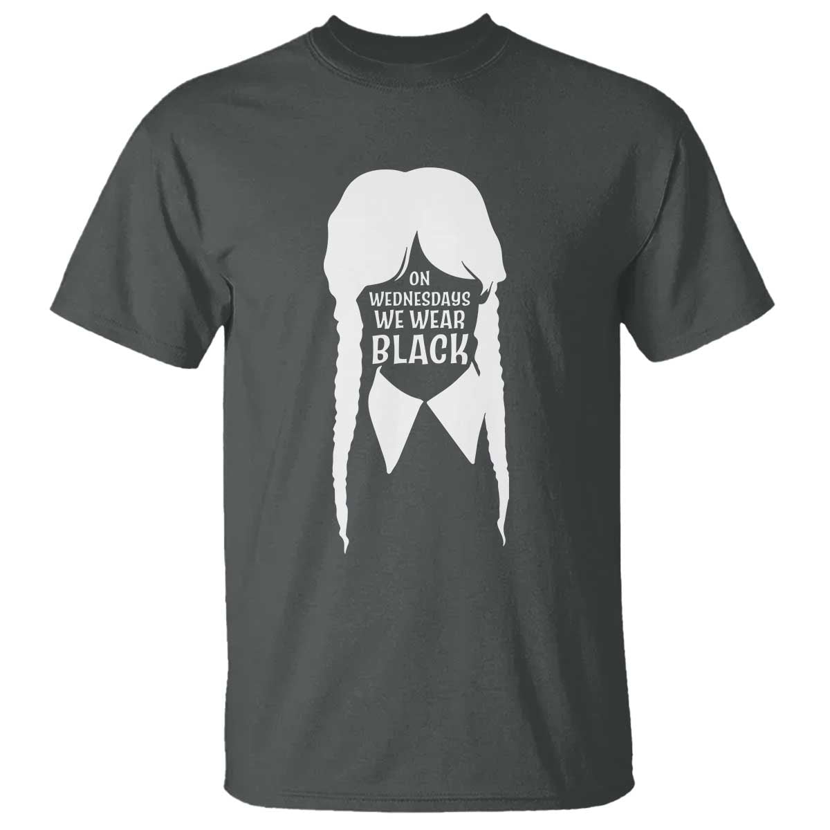 On Wednesdays We Wear Black T Shirt Goth Halloween - Wonder Print Shop