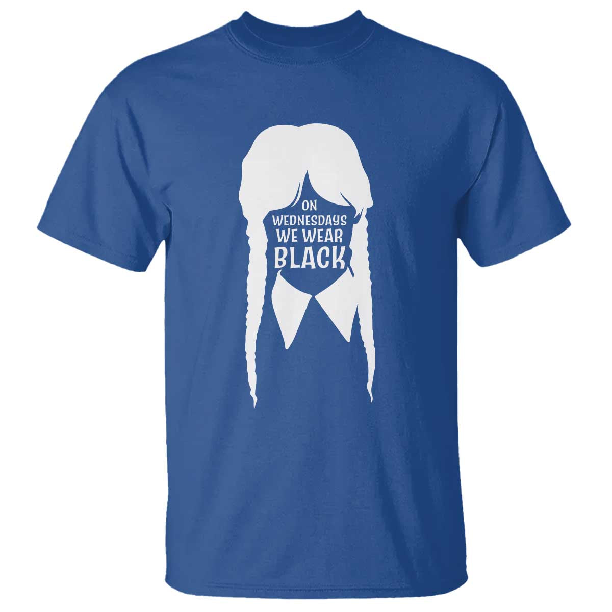 On Wednesdays We Wear Black T Shirt Goth Halloween - Wonder Print Shop