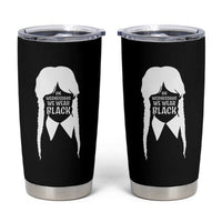 On Wednesdays We Wear Black Tumbler Cup Goth Halloween - Wonder Print Shop