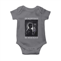 On Wednesdays We Wear Black Baby Onesie Tarot Card Goth Halloween - Wonder Print Shop