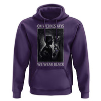 On Wednesdays We Wear Black Hoodie Tarot Card Goth Halloween - Wonder Print Shop