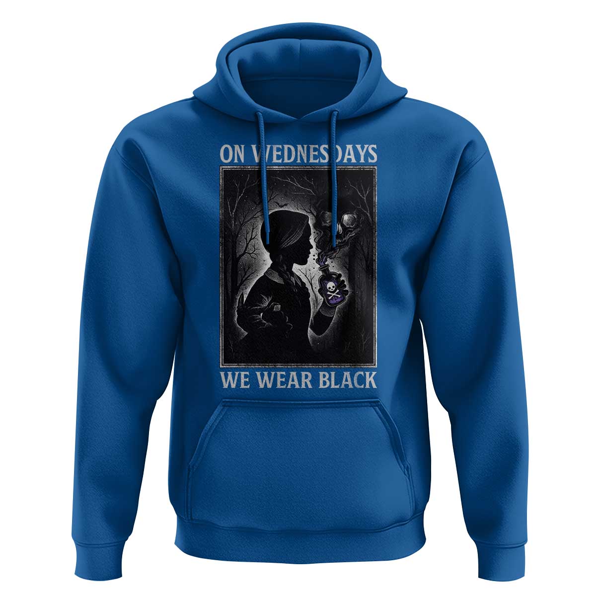 On Wednesdays We Wear Black Hoodie Tarot Card Goth Halloween - Wonder Print Shop