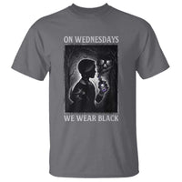 On Wednesdays We Wear Black T Shirt Tarot Card Goth Halloween - Wonder Print Shop