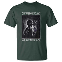 On Wednesdays We Wear Black T Shirt Tarot Card Goth Halloween - Wonder Print Shop