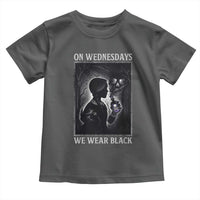 On Wednesdays We Wear Black Toddler T Shirt Tarot Card Goth Halloween - Wonder Print Shop