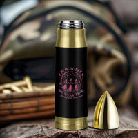 In October We Wear Pink Witches Bullet Tumbler Spooky Breast Cancer Witch Halloween Pink Ribbon - Wonder Print Shop