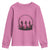 In October We Wear Pink Witches Youth Sweatshirt Spooky Breast Cancer Witch Halloween Pink Ribbon - Wonder Print Shop