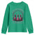 In October We Wear Pink Witches Youth Sweatshirt Spooky Breast Cancer Witch Halloween Pink Ribbon - Wonder Print Shop