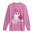 In October We Wear Pink Ghost Long Sleeve Shirt Halloween Breast Cancer Pink Ribbon Pumpkin - Wonder Print Shop
