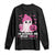 In October We Wear Pink Ghost Long Sleeve Shirt Halloween Breast Cancer Pink Ribbon Pumpkin - Wonder Print Shop