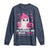 In October We Wear Pink Ghost Long Sleeve Shirt Halloween Breast Cancer Pink Ribbon Pumpkin - Wonder Print Shop