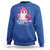 In October We Wear Pink Ghost Sweatshirt Halloween Breast Cancer Pink Ribbon Pumpkin - Wonder Print Shop