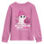 In October We Wear Pink Ghost Youth Sweatshirt Halloween Breast Cancer Pink Ribbon Pumpkin - Wonder Print Shop