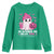 In October We Wear Pink Ghost Youth Sweatshirt Halloween Breast Cancer Pink Ribbon Pumpkin - Wonder Print Shop