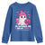 In October We Wear Pink Ghost Youth Sweatshirt Halloween Breast Cancer Pink Ribbon Pumpkin - Wonder Print Shop