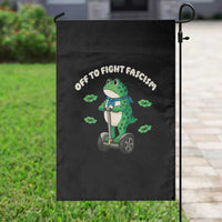 Portland Frog Garden Flag Off to Fight Fascism Inflatable Costume Protest - Wonder Print Shop